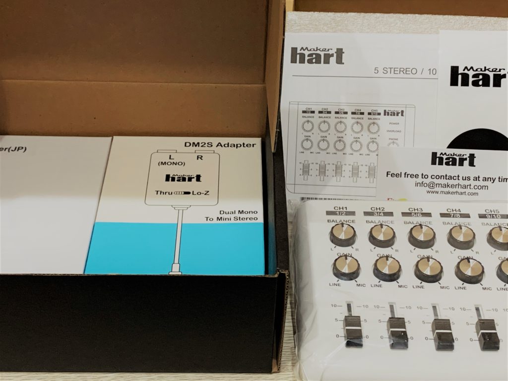 Maker hart Loop Mixer 5チャンネルステレオ音声ミキサーを買って 